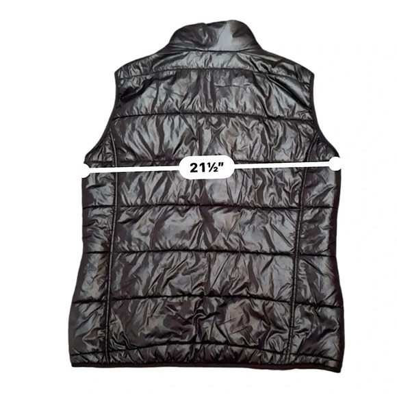 QUECHUA Men's L Black Vest Zip Pockets Hiking Outdoor Gorpcore Accent Lining - Picture 2 of 10
